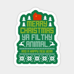 Merry Christmas Ya Filthy Animal Magnet