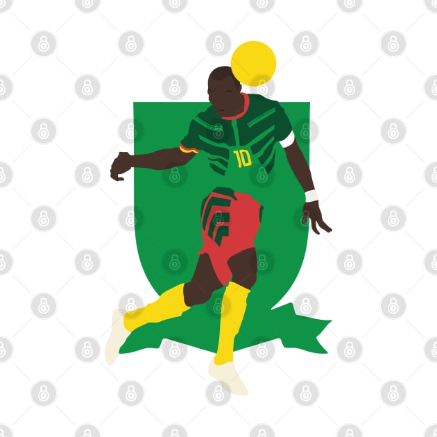 Vincent Aboubakar, Cameroon vs Brazil Collage by Jackshun