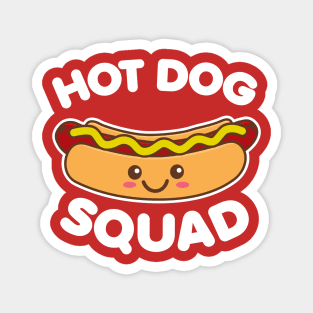 Hot Dog Squad Cute Kawaii Design Magnet