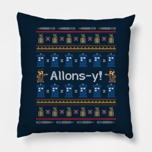 Allons-y, It's Christmas! Pillow