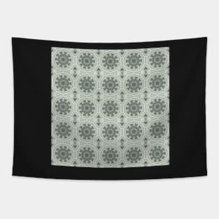 Orchid Mezzotint Intaglio Kaleidoscope pattern 7 Tapestry