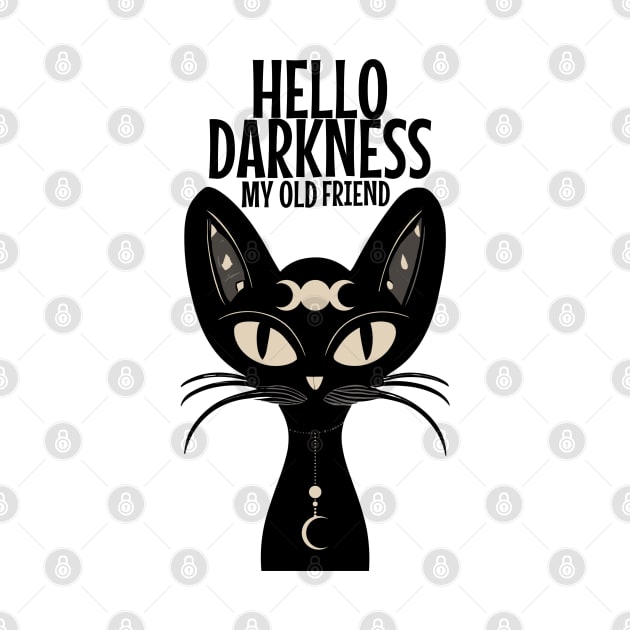 Demon Cat - Hello Darkness My Old Friend by fantastico.studio