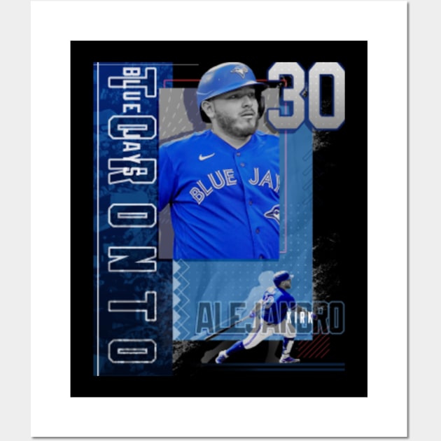 Alejandro Kirk Baseball Paper Poster Blue Jays 2 - Alejandro Kirk - Pin