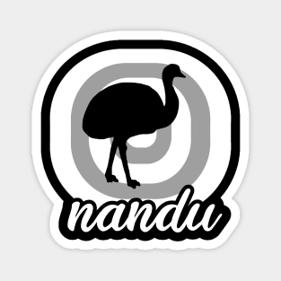 Nandu Vogel Design Besitzer Farm Futter Magnet