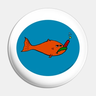 Firecracker Fish Pin