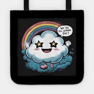 Cheerful Cloud and Rainbow Tote