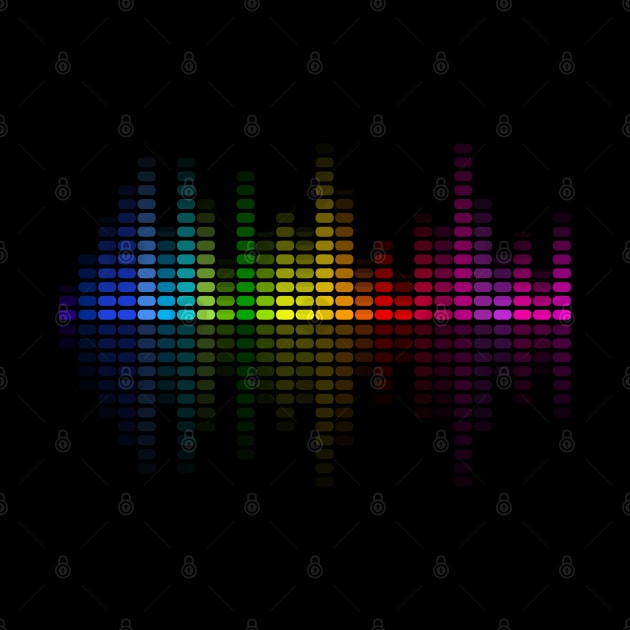 DJ EDM Equalizer Rainbow by jplanet