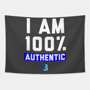 I Am 100% Authentic Tapestry