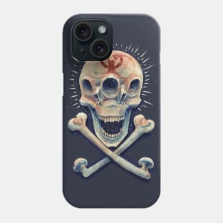 Biohazard triple eye skull Phone Case