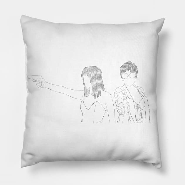 Maca & Zulema Vis A Vis Pillow by LiLian-Kaff