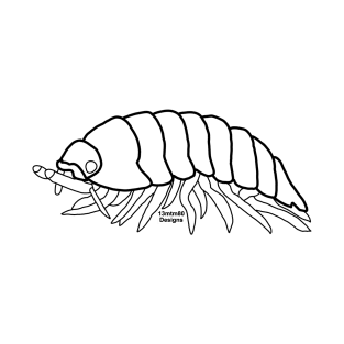 Pill Bug Outline (black) T-Shirt