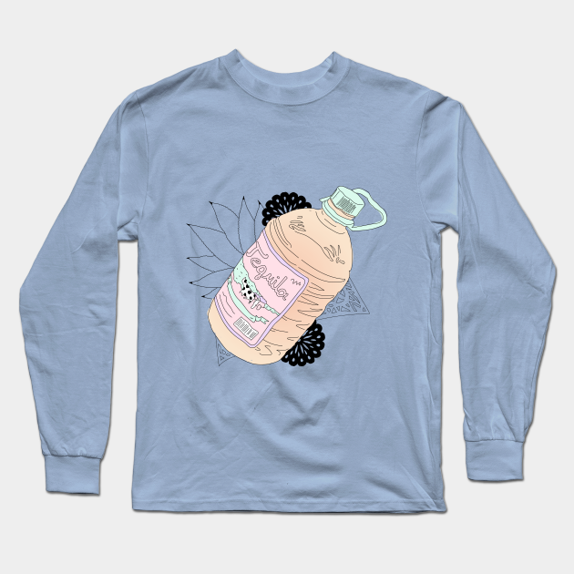 Download Tequila Bottle Tequila Long Sleeve T Shirt Teepublic