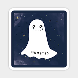 sad cute ghosted aesthetic starry sky Magnet