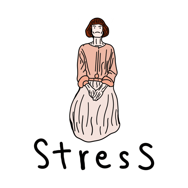 Aesthetic Stressful Girl by CAFFEIN