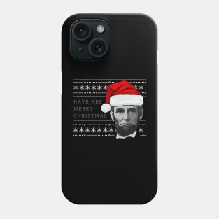 Holiday Sweater: ABE Merry Christmas Phone Case