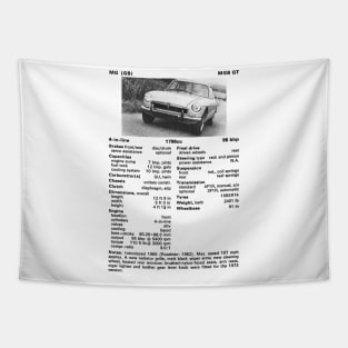 MGB GT - technical data Tapestry