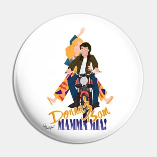 Donna and Sam Mamamia Pin