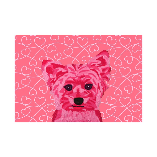 Kate Yorkie by Pinky Heart Wallpaper by AmandaAAnthony