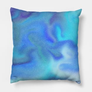 Blue Ocean  Cosmic Wave Pillow