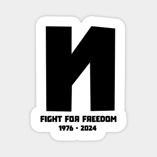 Navalny Fight For Freedom 1976-2024 2 Magnet