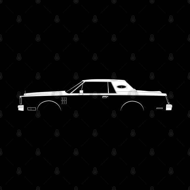 Lincoln Continental Mark VI Silhouette by Car-Silhouettes