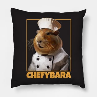 Capybara Chef Chefybara Pillow