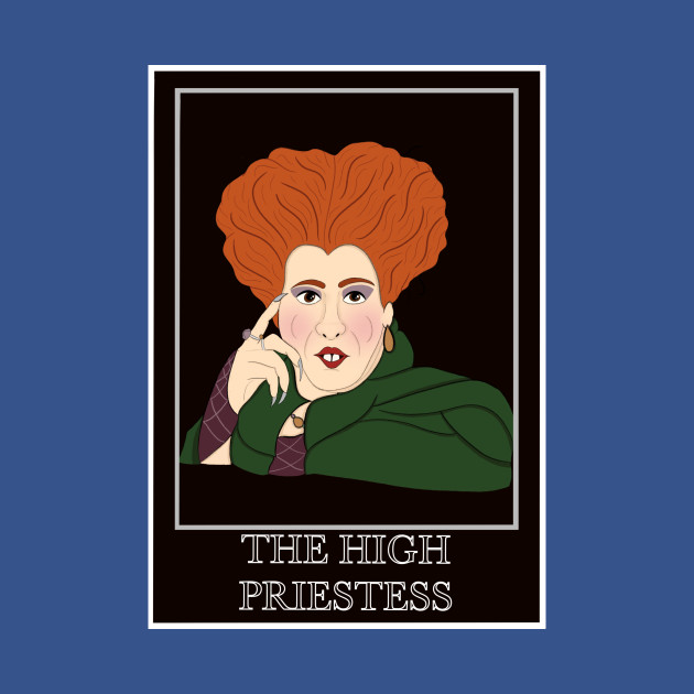 Disover Winnifred Sanderson - The High Priestess Tarot Card - Hocus Pocus Sanderson Sisters - T-Shirt