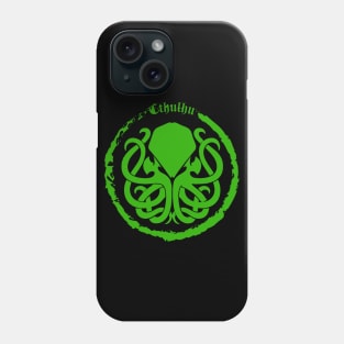 Cthulhu Logo Green Phone Case