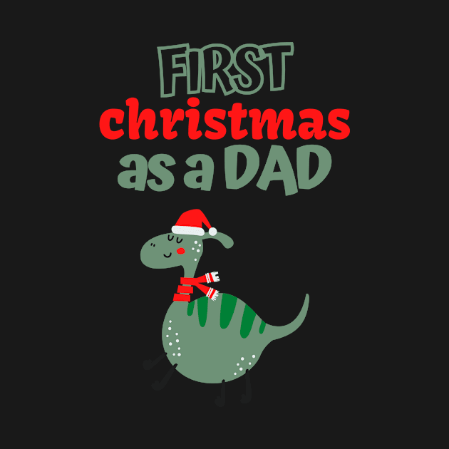 First christmas as a dad by the christmas shop