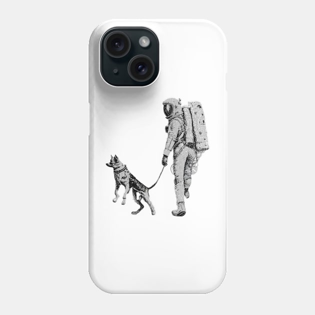 Astronaut Space Walking Dog On Moon In Space T Shirt Space Gifts, Moon Shirt, Galaxy Shirt, Planet Shirt, Space Lover, Science, Space shirt Phone Case by InktuitionCo