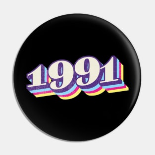 1991 Birthday Year Pin