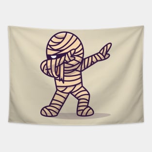 Cute Mummy Dabbing Cartoon Tapestry