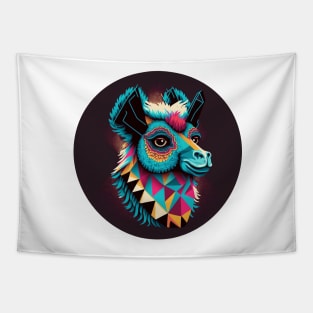 Spiritual Llama Tapestry