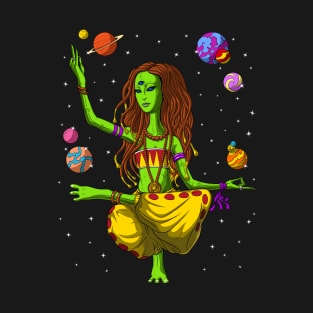 Hippie Alien Yoga T-Shirt