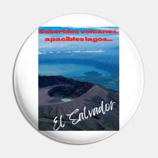 Lago de Coatepeque y volcán de Izalco Pin