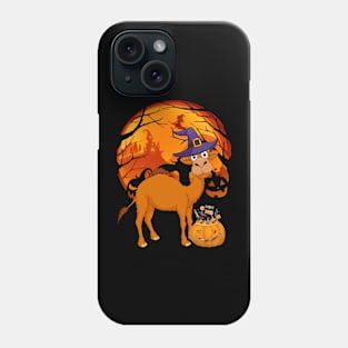 Camel pumpkin witch Phone Case