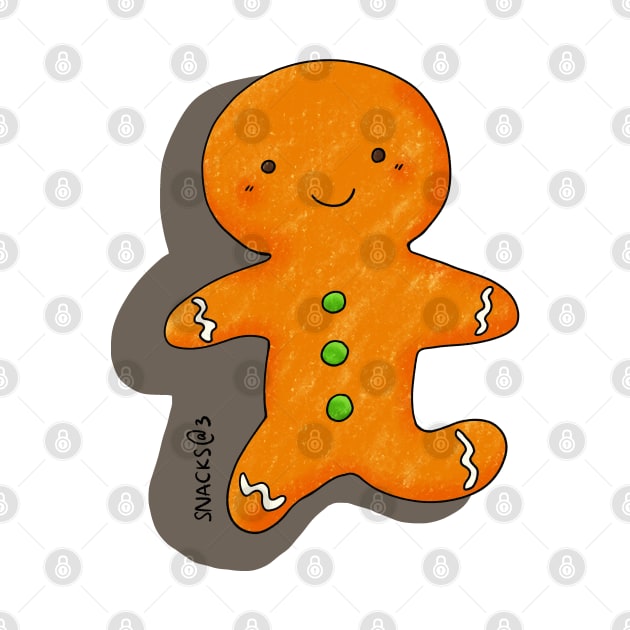 The happy gingerbread man by Snacks At 3