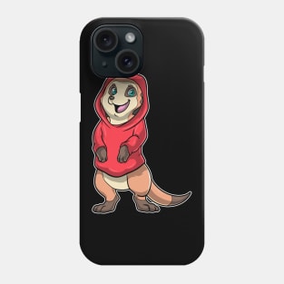 Meerkat with red Sweater Phone Case