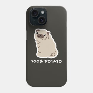 100% Potato Pug Dark Phone Case