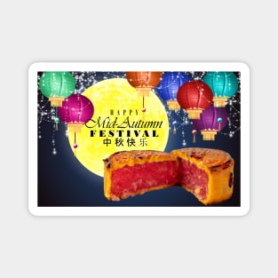 Lanterns, Moon, and Mooncakes Magnet