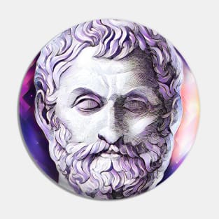 Thales of Miletus Pink Portrait | Thales of Miletus Artwork 7 Pin