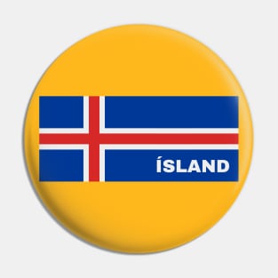 Ísland in Icelandic Flag Pin