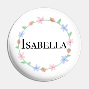 Isabella name design Pin