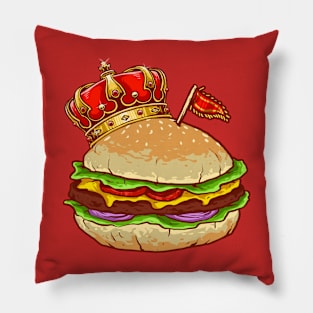 King of all burgers Pillow