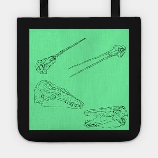 Arctic Whale Skulls and Oddities Mint Tote