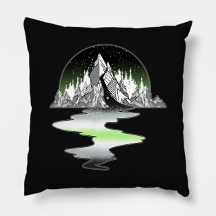 Agender Mountain River Pillow