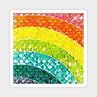 Rainbow Droplet Pattern Magnet