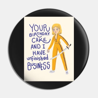 Tarantino Birthday Cards - Kill Bill 1 Pin