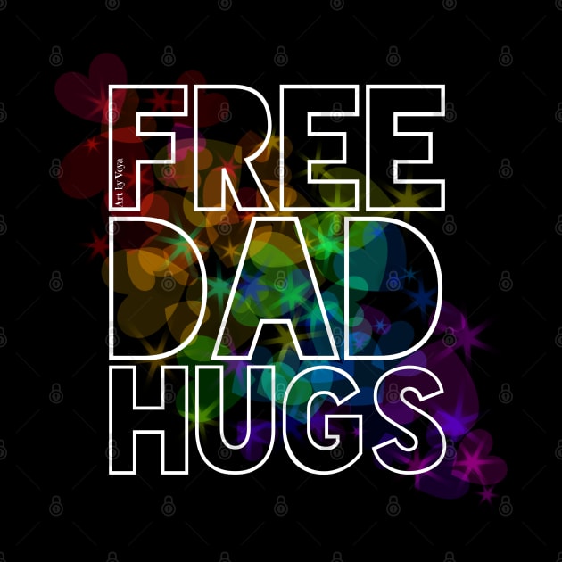 Free Dad Hugs by Art by Veya