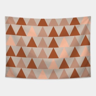 Arrows Minimalist Monochromatic Pattern in Clay and Taupe Tapestry